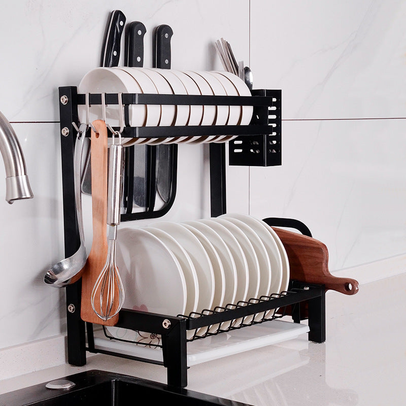 Estante de Secado de Platos de 2 Niveles 🍽️