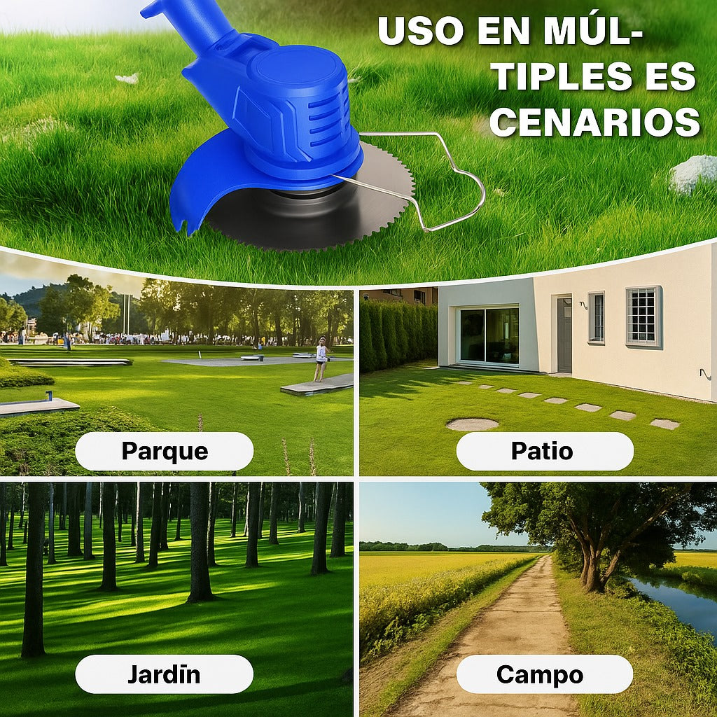 INALAMBRICA! Desbrozadora Eléctrica 3 en 1🌱 Podadora Cortadora Césped