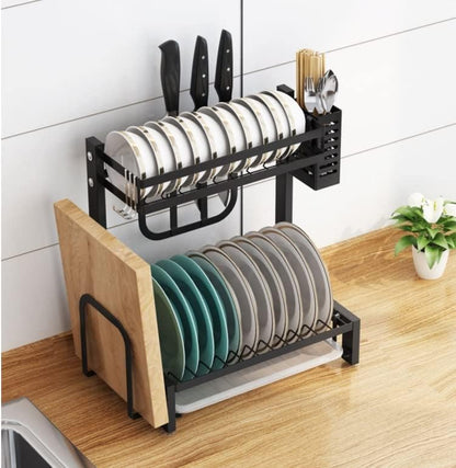 Estante de Secado de Platos de 2 Niveles 🍽️